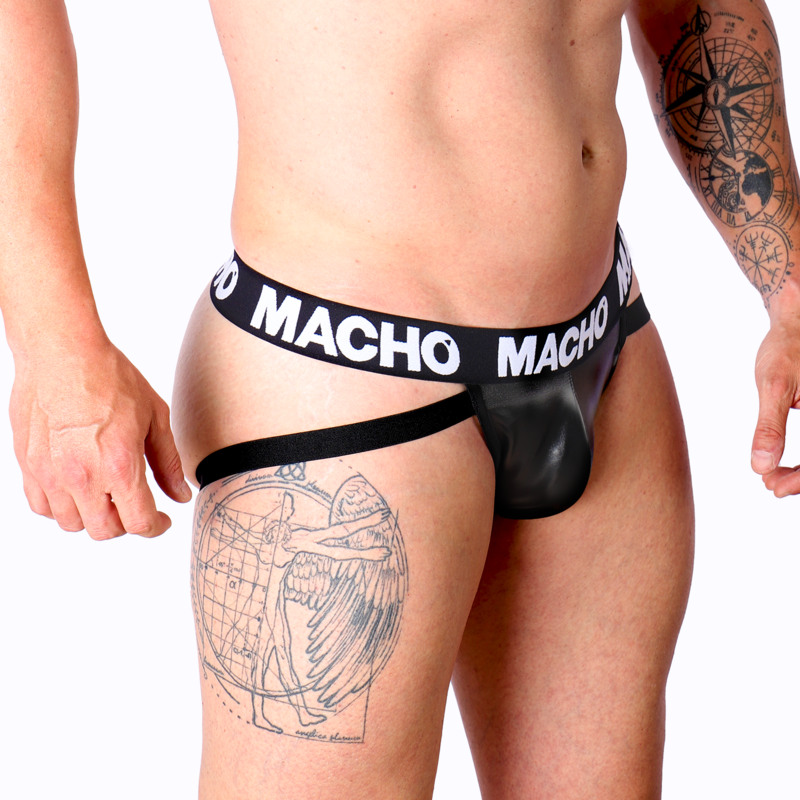 MACHO - MX25NC JOCK CUIR NOIR S