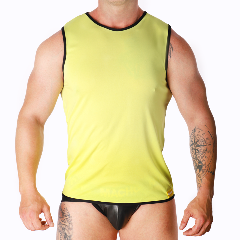 MACHO - T-SHIRT JAUNE S/M