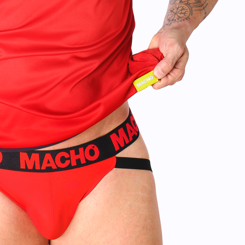 MACHO - T-SHIRT ROUGE S/M