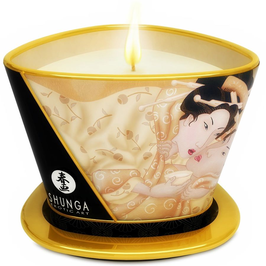 SHUNGA - BOUGIE DE MASSAGE MINI CARESS BY CANDELIGHT VANILLE 170 ML