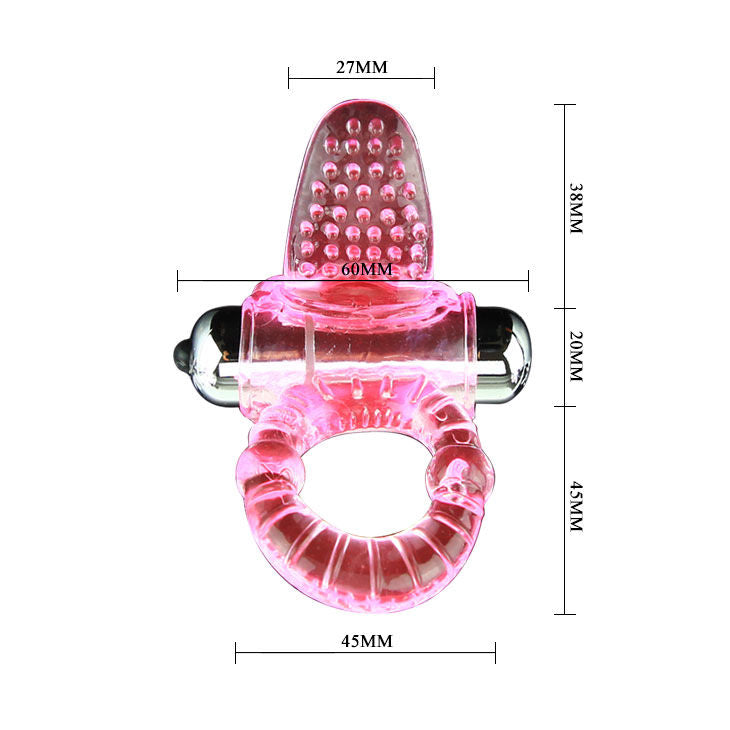 BAILE - ANNEAU PÉNIS VIBRATEUR ROSE SWEET ABS 10 RYTHMES