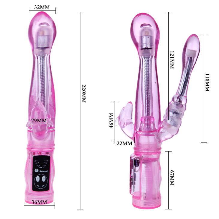 BAILE - VIBRATEUR FLEXIBLE AVEC STIMULATEUR ANAL