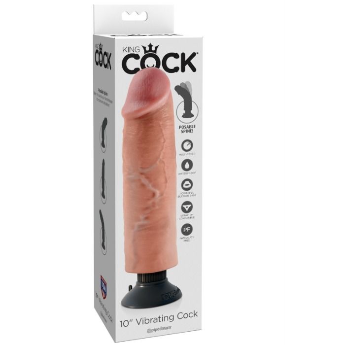 KING COCK - GODE VIBRANT 25.5 CM NATUREL