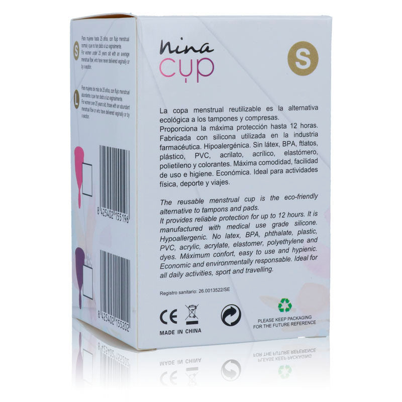 NINA KIKÍ - COUPE MENSTRUELLE ROSE TAILLE S