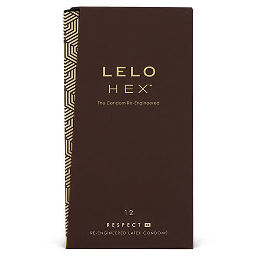 LELO - PRÉSERVATIFS HEX RESPECT XL PAQUET DE 12