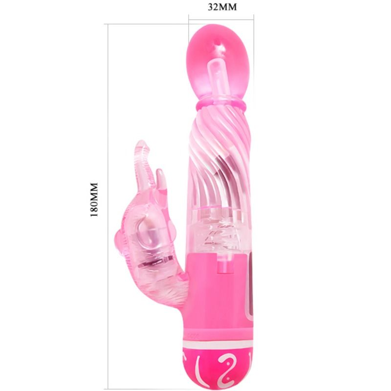 BAILE - VIBRATEUR MULTIVITESSES AVEC STIMULATEUR ROSE