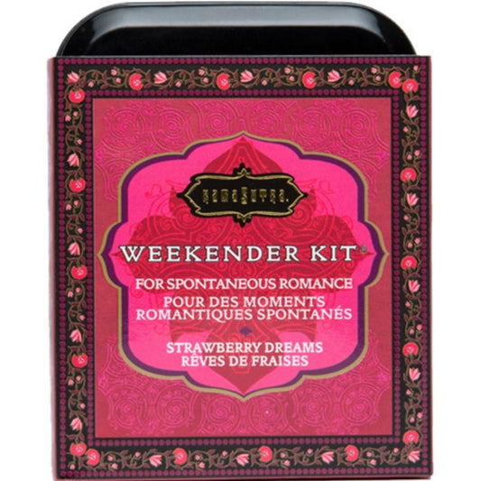 KAMASUTRA - WEEKENDER KIT EN ÉTAIN FRAISE RÊVES FRAISE