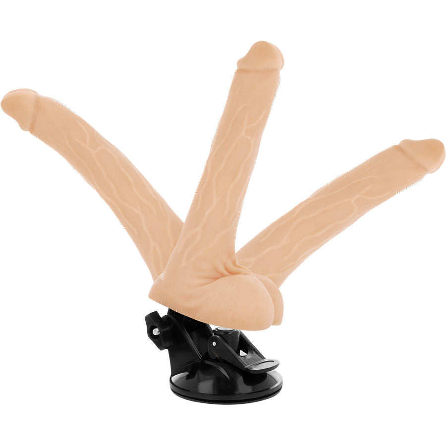 BASECOCK - VIBRATEUR ARTICULABLE TÉLÉCOMMANDE NATUREL 18.5 CM -O- 4 CM