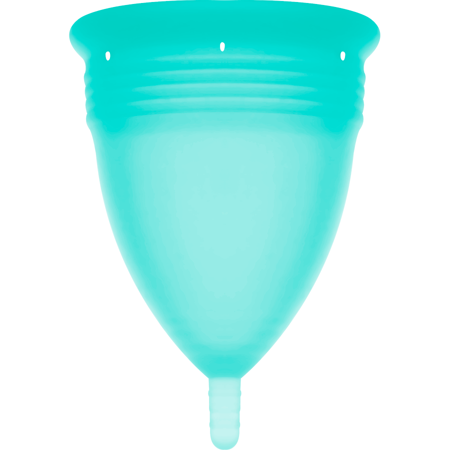 STERCUP - COUPE MENSTRUELLE EN SILICONE FDA TAILLE L AIGUE-MARINE