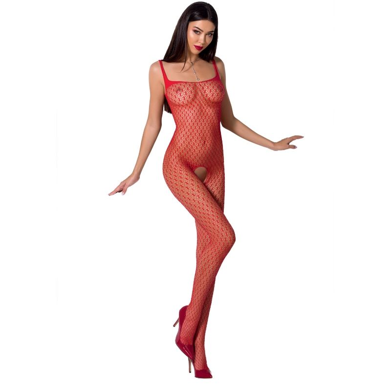 PASSION - FEMME BS071 BODYSTOCKING NOIR TAILLE UNIQUE