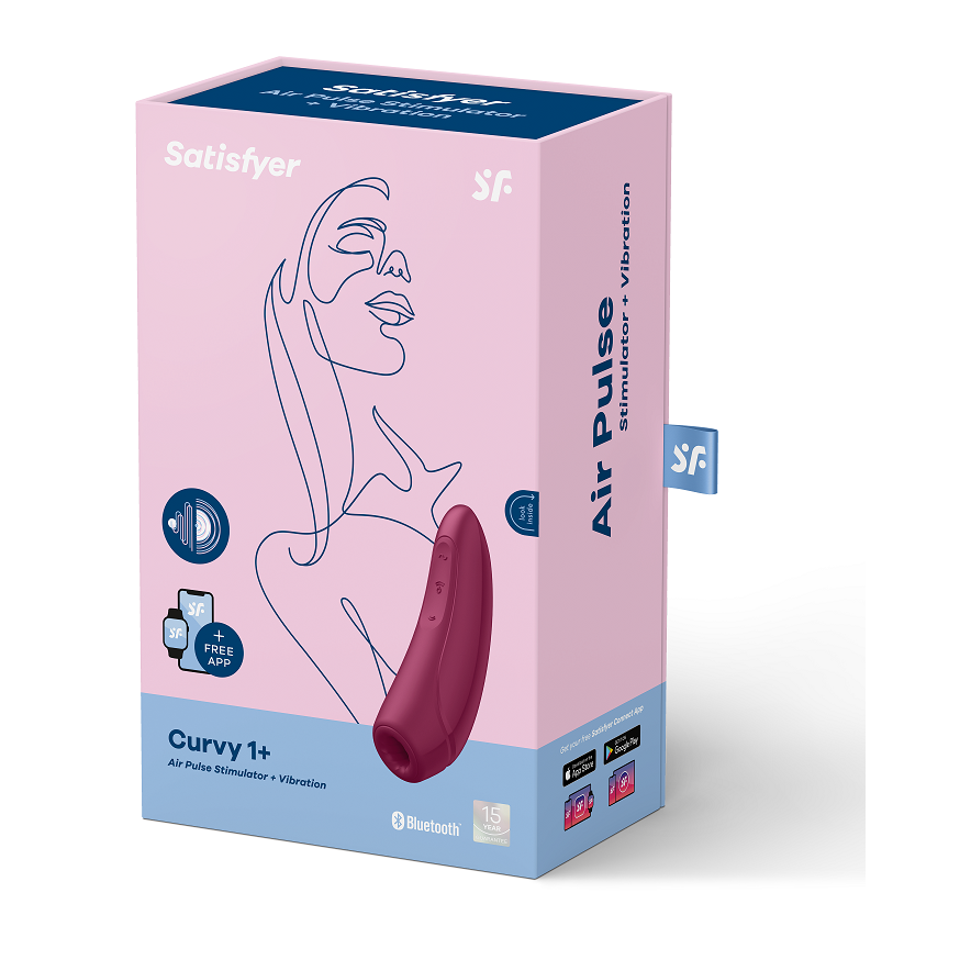 SATISFYER - CURVY 1 + ROUGE ROSE