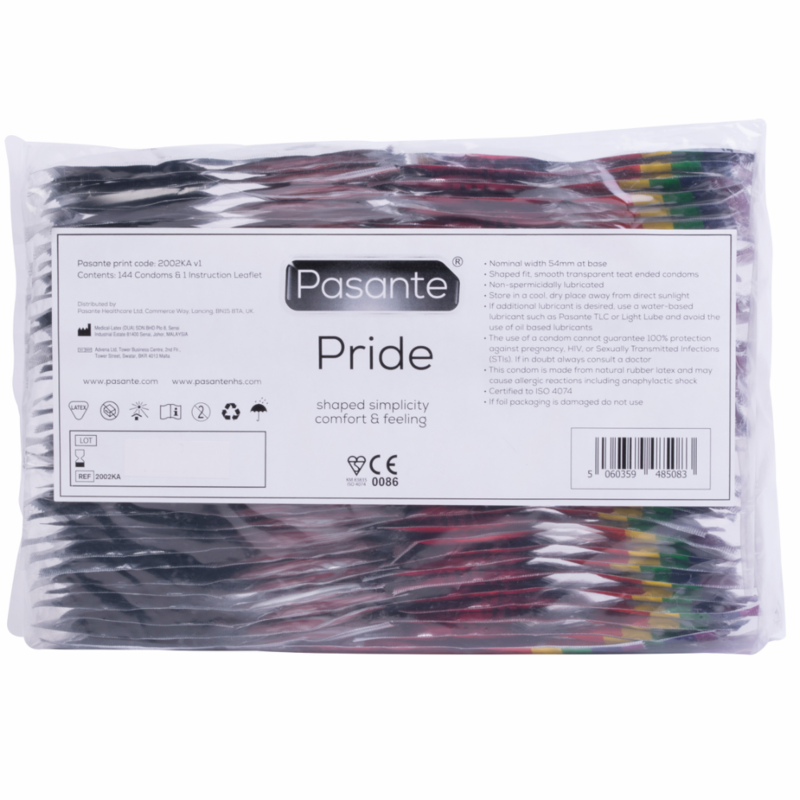 PASANTE - PRÉSERVATIFS FORMAT GAY PRIDE 144 PACK