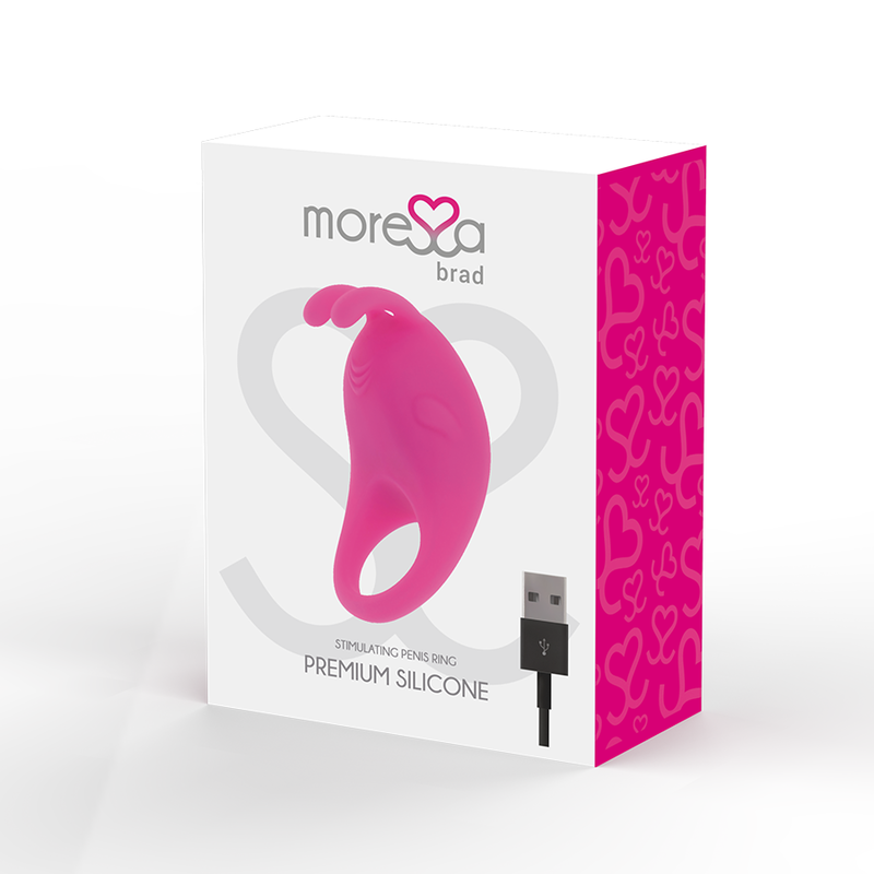 MORESSA - BRAD PREMIUM SILICONE RECHARGEABLE ROSE