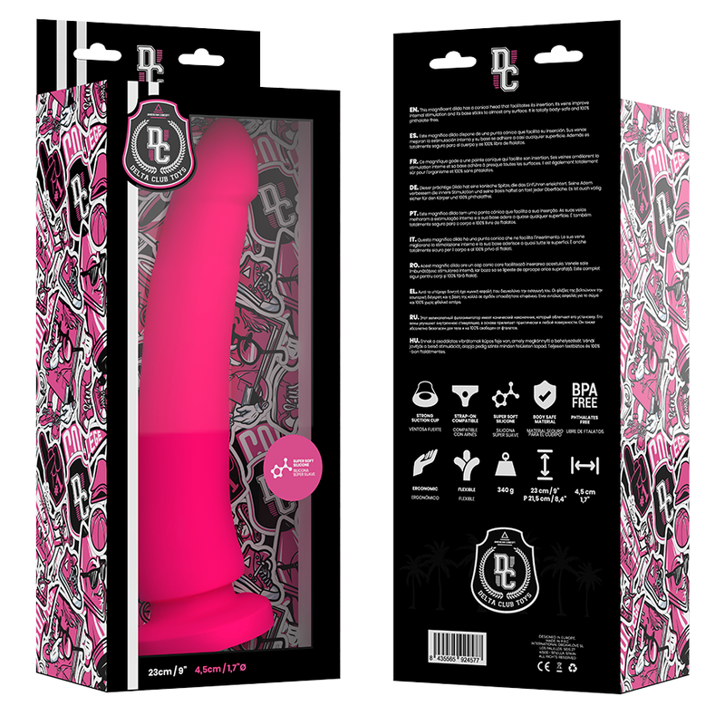 DELTA CLUB - TOYS GODE MÉDICAL ROSE EN SILICONE 23 CM -O- 4.5 CM