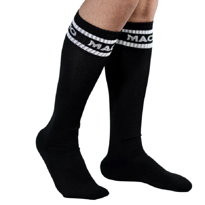 MACHO - CHAUSSETTES LONGUES TAILLE UNIQUE NOIR