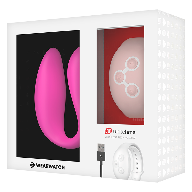 WEARWATCH - VIBRATEUR WATCHME DOUBLE TECHNOLOGIE FUCHSIA / ROSE