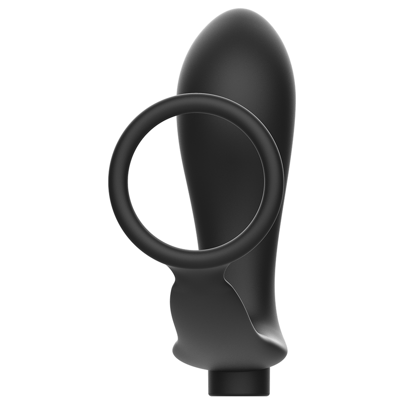 ADDICTED TOYS - ANNEAU PÉNIS AVEC TÉLÉCOMMANDE PLUG ANAL NOIR RECHARGEABLE